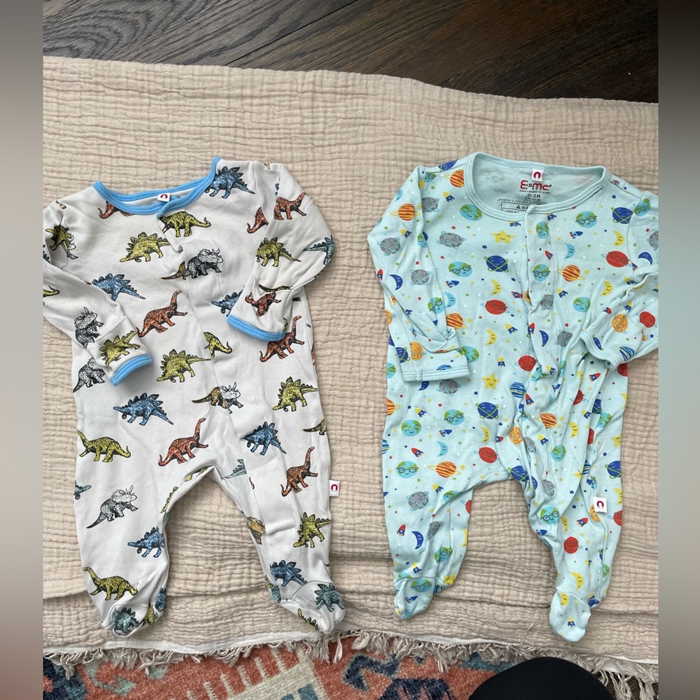 E=MC MAGNETIC CLOSE BABY PAJAMAS 0-3M